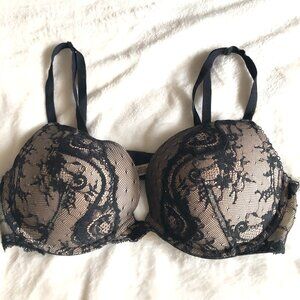 Victoria Secret Dream Angels Black Push Up Bra 36D